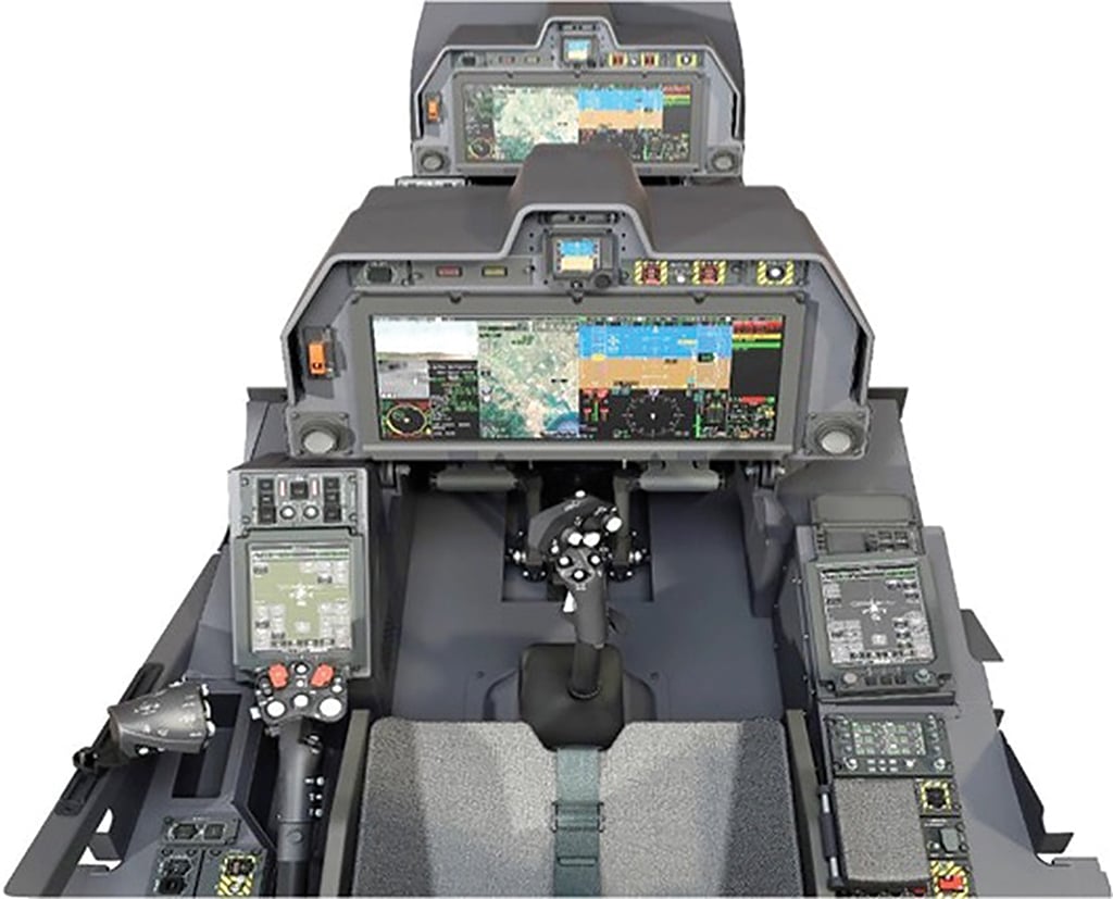 AW249 tandem cockpit