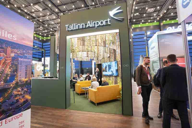 Tallinn airport booth