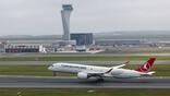 Turkish Airlines airplane on runway at Istanbul airport