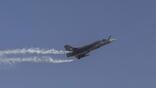 Indian Tejas Mk.1 flying at the Dubai Airshow