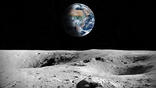 Earth viewed from Moon's surface