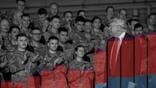 trump in front of troops