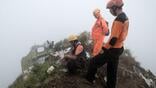 search and rescue personnel at the site of the jan 17 indonesia crash