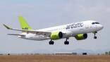 AirBaltic A220-300 aircraft landing