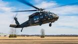 – Near Earth Autonomy Caption – Near Earth Autonomy is flying an ex-U.S. Army Sikorsky UH-60L Black Hawk converted into an RUC-60 uncrewed logistics platform