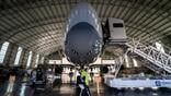 aircraft mro hangar credit: JOSE JORDAN/STR/AFP via Getty Images)