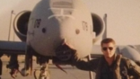 Gerald Brown poses in front of an A-10 during his U.S. Air Force career, which ended in 1997.