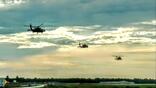 U.S. Army Blackhawk helicopters