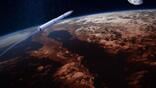 Missile in space