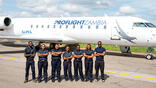 ProFlight Zambia crew in front of aircraft