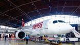Swiss aircraft in a hangar in Zurich