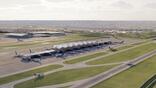 Aerial view of Heathrow Airport