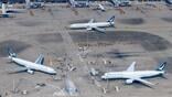 cathay pacific jets from above