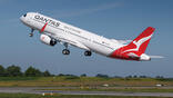 Qantas A321XLR aircraft at takeoff
