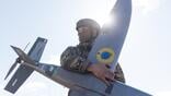 ukrainian soldier with drone