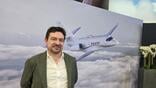 Luminair founder Algernon Trotter at Textron Aviation’s exhibit at Aero Friedrichshafen.