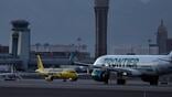 spirit frontier airlines jets at harry reid