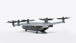 Sora Aviation Caption: Turbogenerators are mounted under the wing of Sora's ramp-equipped hybrid-electric naval VTOL concept
