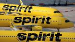 Spirit Airlines aircraft parked