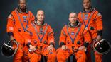The Artemis III crew poses for an official portrait (from left: Andre Douglas, Luca Parmitano, Randy Bresnik, Frank Rubio). Credit: NASA/Bill Stafford