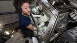 NASA astronaut Jessica Meir prepares samples in the Life Sciences Glovebox to study how weightlessness affects crew blood clotting and immune function for the Megakaryocyte Flying-One investigation. NASA