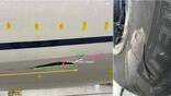 Damage to United 767
