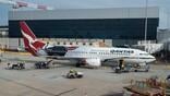 Qantas jet at melbourne